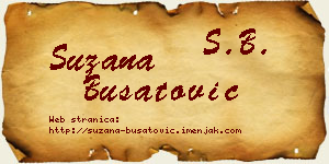 Suzana Bušatović vizit kartica